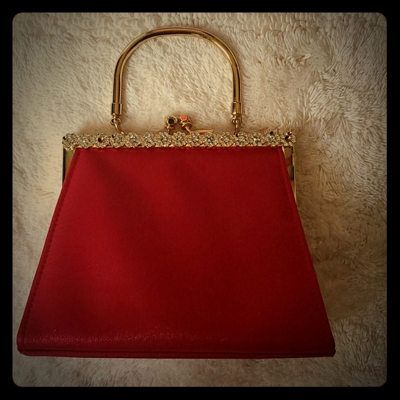 Red Clutch Purse - Picture 1 of 9
